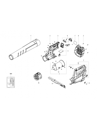 Vue éclatée METABO 01607000#01