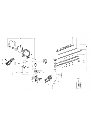Vue éclatée METABO 01719000#01