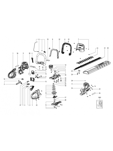 Vue éclatée METABO 01723000#01