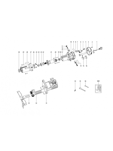 Vue éclatée METABO 01741000#01