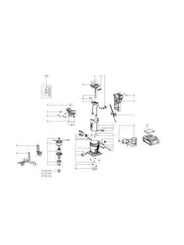 Vue éclatée METABO 01742000#01
