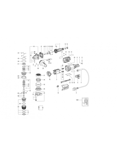 Vue éclatée METABO 01751001#01