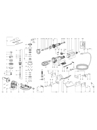 Vue éclatée METABO 01752002#01