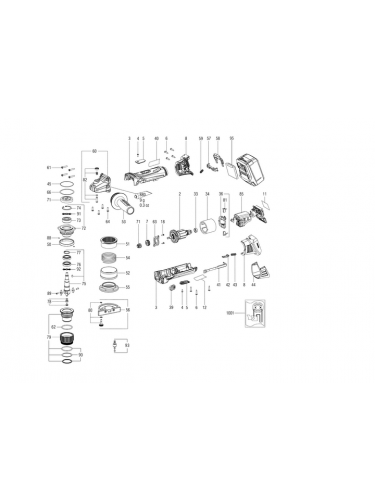 Vue éclatée METABO 01754000#01