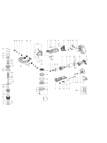 Vue éclatée METABO 01754421#01