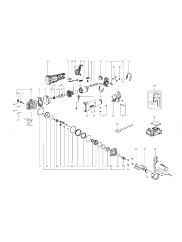 Vue éclatée METABO 01766000#01