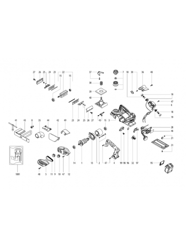 Vue éclatée METABO 02082000#01