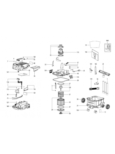 Vue éclatée METABO 02083000#01