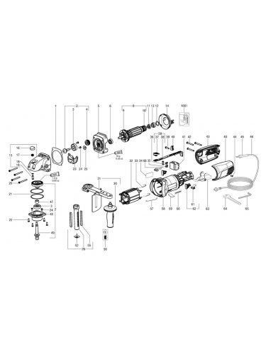 Vue éclatée METABO 02115000#01