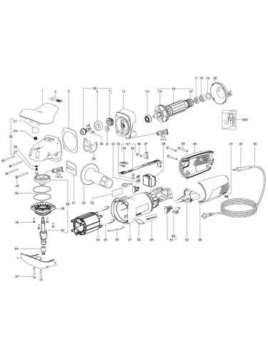 Vue éclatée METABO 02175000#01