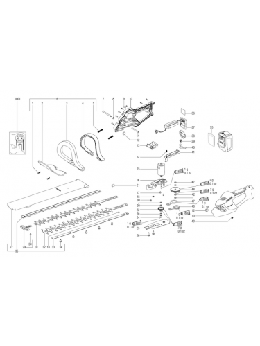 Vue éclatée METABO 02177000#01
