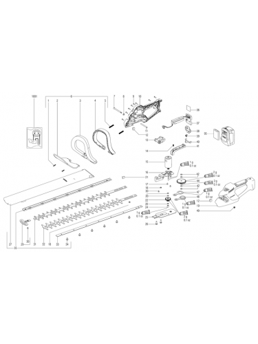 Vue éclatée METABO 02203000#01