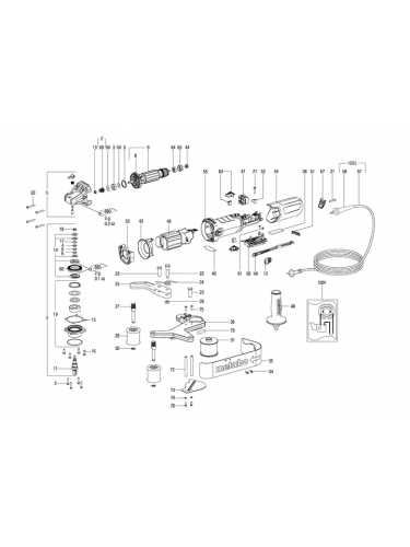 Vue éclatée METABO 02243000#01
