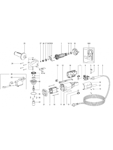 Vue éclatée METABO 02244001#01