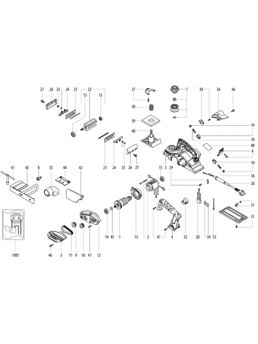 Vue éclatée METABO 02682180#01