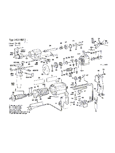 Vue éclatée Bosch GSB20-2E 0601182761#01