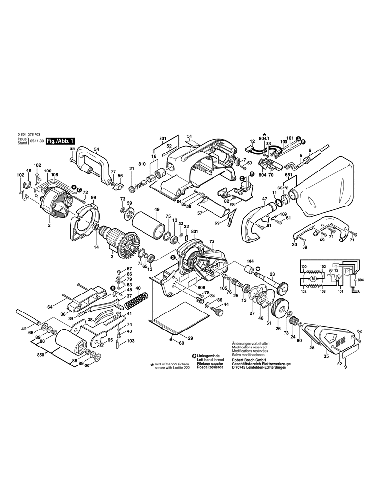 PIECES DETACHEES PONCEUSE A BANDE BOSCH GBS 100 AE