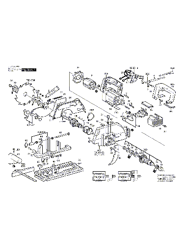 Vue éclatée Bosch GKS65 0601568048#01