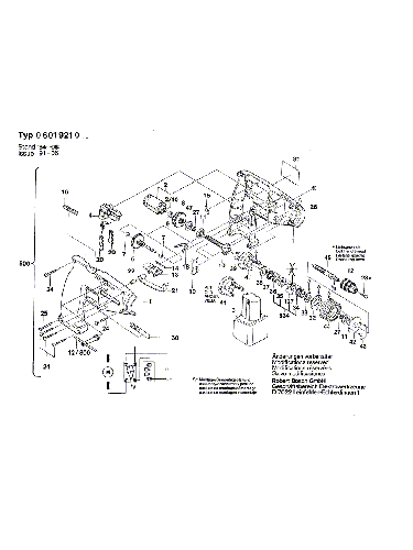 Vue éclatée Bosch GBR7,2V 0601921048#01