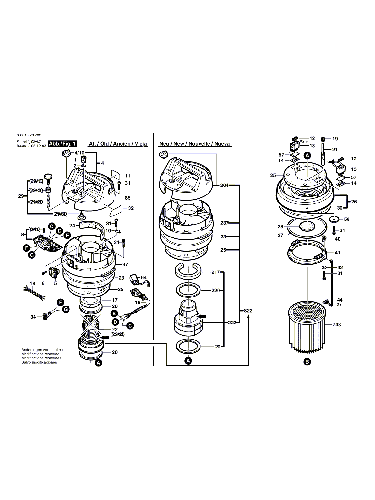 Vue éclatée Bosch GAS14-20RFB 0601976748#01