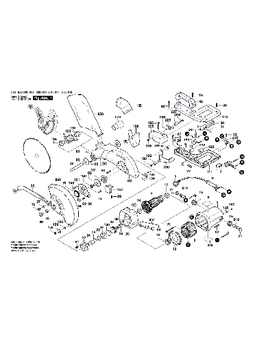 Vue éclatée Bosch GCM10 0601B20008#01