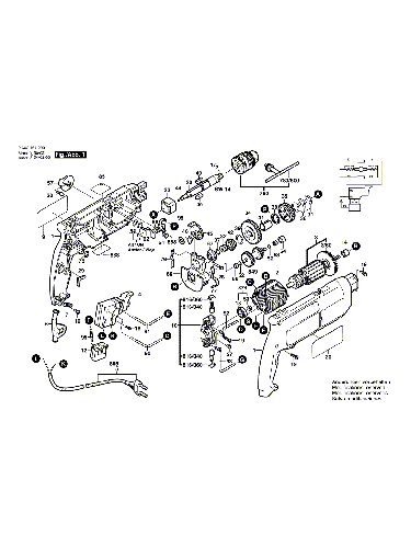 Vue éclatée Bosch PSB680-2 0603161230#01