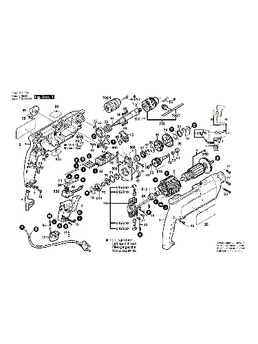 Vue éclatée Bosch PSB680-2RPE 0603161303#01