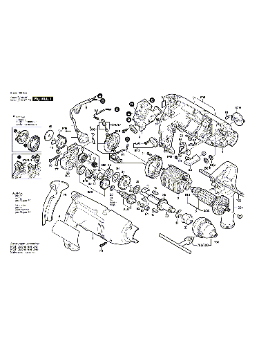 Vue éclatée Bosch PSB750-2RE 0603162503#01