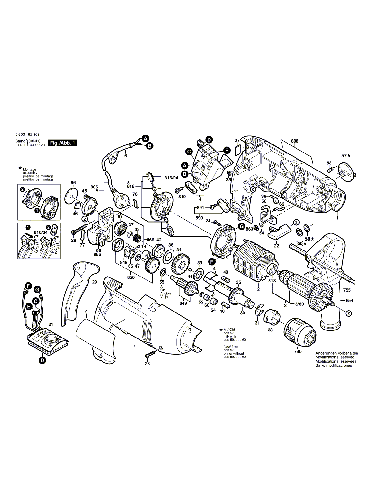 Vue éclatée Bosch PSB750-2RPE 0603162803#01
