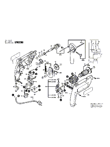 Vue éclatée Bosch PSB550-RE 0603169663#01