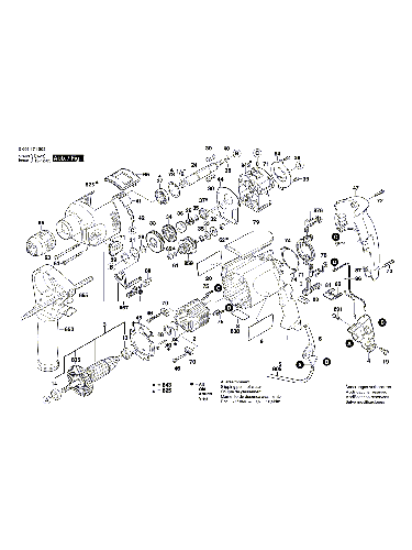 Vue éclatée Bosch PSB850-2RE 0603171503#01
