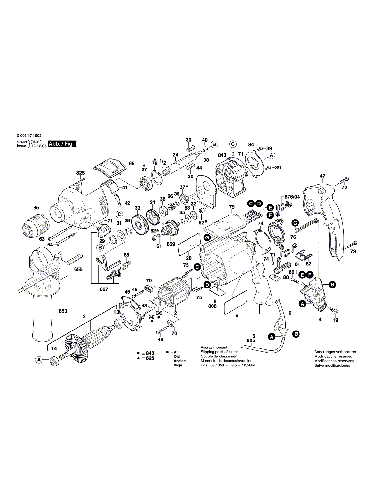 Vue éclatée Bosch PSB1000-2RE 0603171603#01