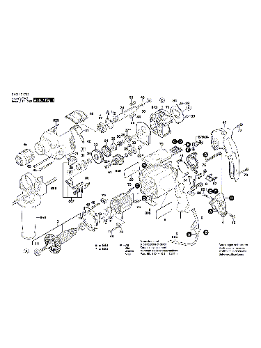 Vue éclatée Bosch PSB1200-2RPE 0603171703#01