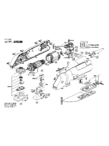 Vue éclatée Bosch PFS250 0603215003#01