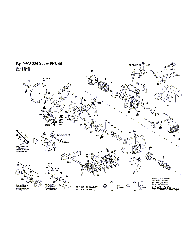 Vue éclatée Bosch PKS46 0603224003#01