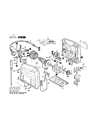 Vue éclatée Bosch PST50AE 0603229160#01