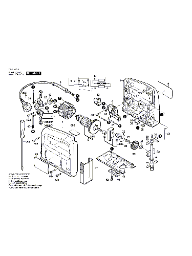 Vue éclatée Bosch PST52A 0603229403#01