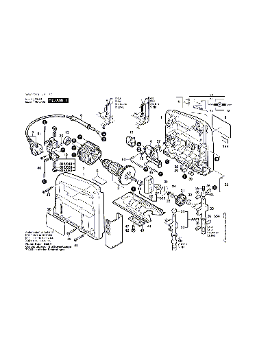 Vue éclatée Bosch PST50A 0603229503#01