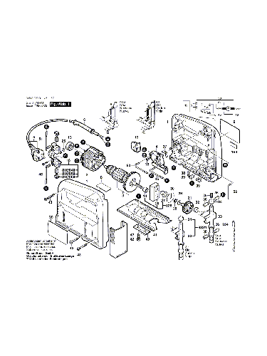 Vue éclatée Bosch PST52AE 0603229703#01