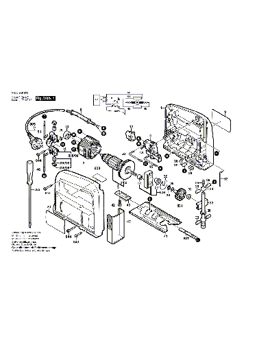 Vue éclatée Bosch PST53AE 0603229880#01