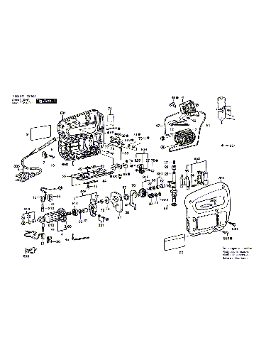 Vue éclatée Bosch PST54PE 0603238461#01