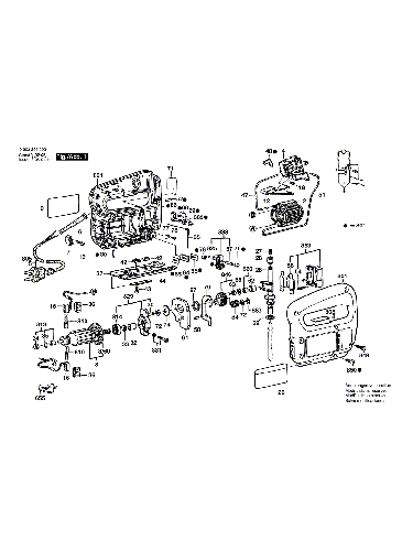 Vue éclatée Bosch PST50PE 0603238503#01