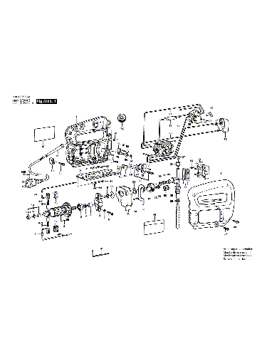 Vue éclatée Bosch PST55PE 0603238703#01