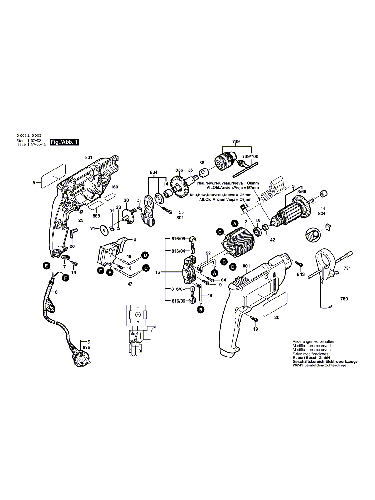 Vue éclatée Bosch PSB400-2 0603246003#01