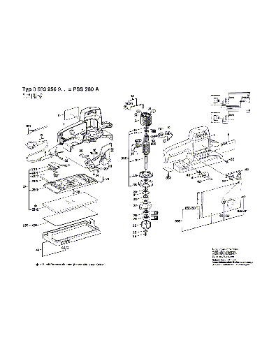 Vue éclatée Bosch PSS280A 0603256903#01