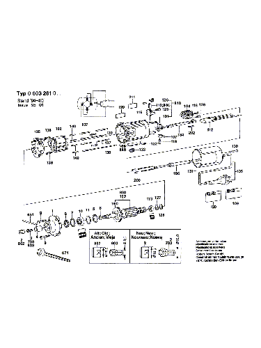 Vue éclatée Bosch PAM500 0603261003#01