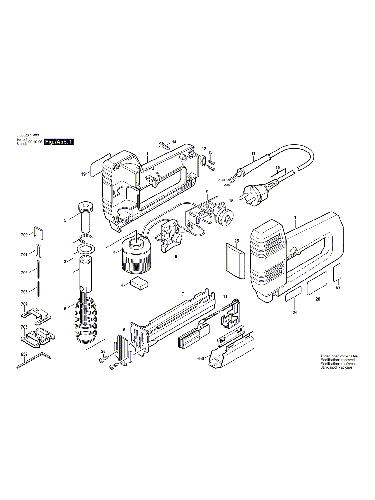 Vue éclatée Bosch PTK19E 0603265003#01