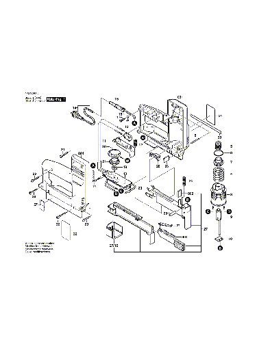 Vue éclatée Bosch PTK23E 0603265403#01