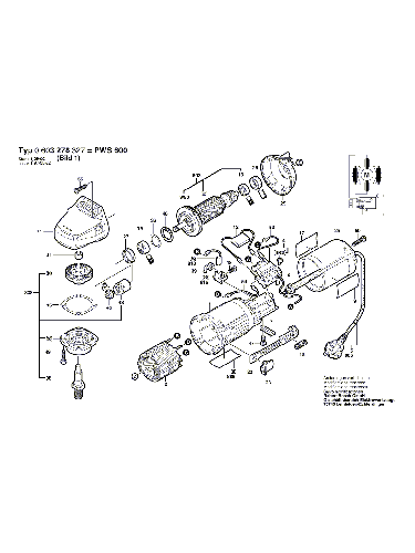 Vue éclatée Bosch PWS600 0603278327#01