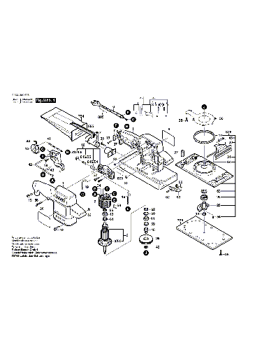 Vue éclatée Bosch PSS28AE 0603285603#01